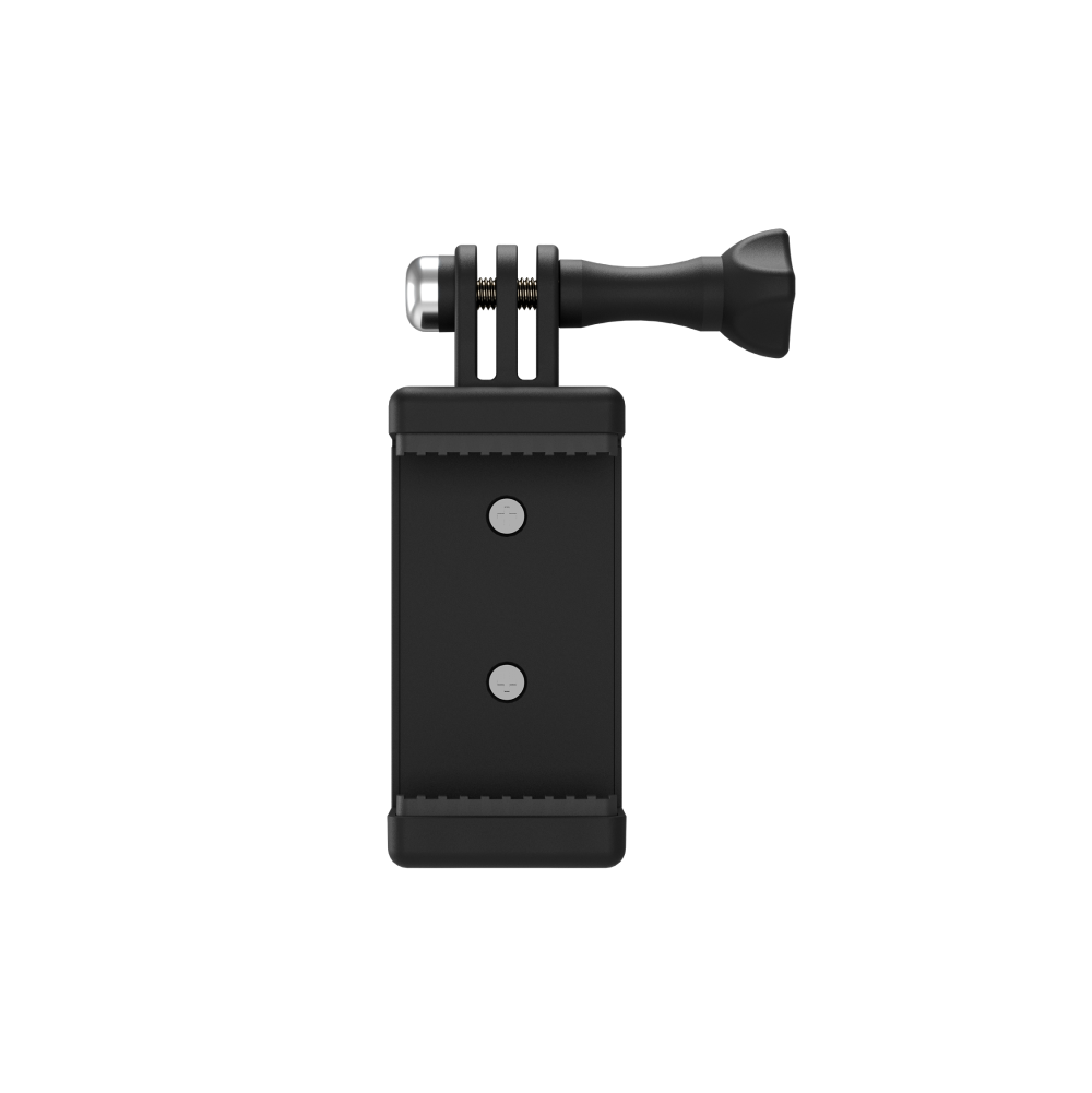 Pivo Action Mount, versatile smartphone and camera clamp with universal design and lightweight ABS construction.